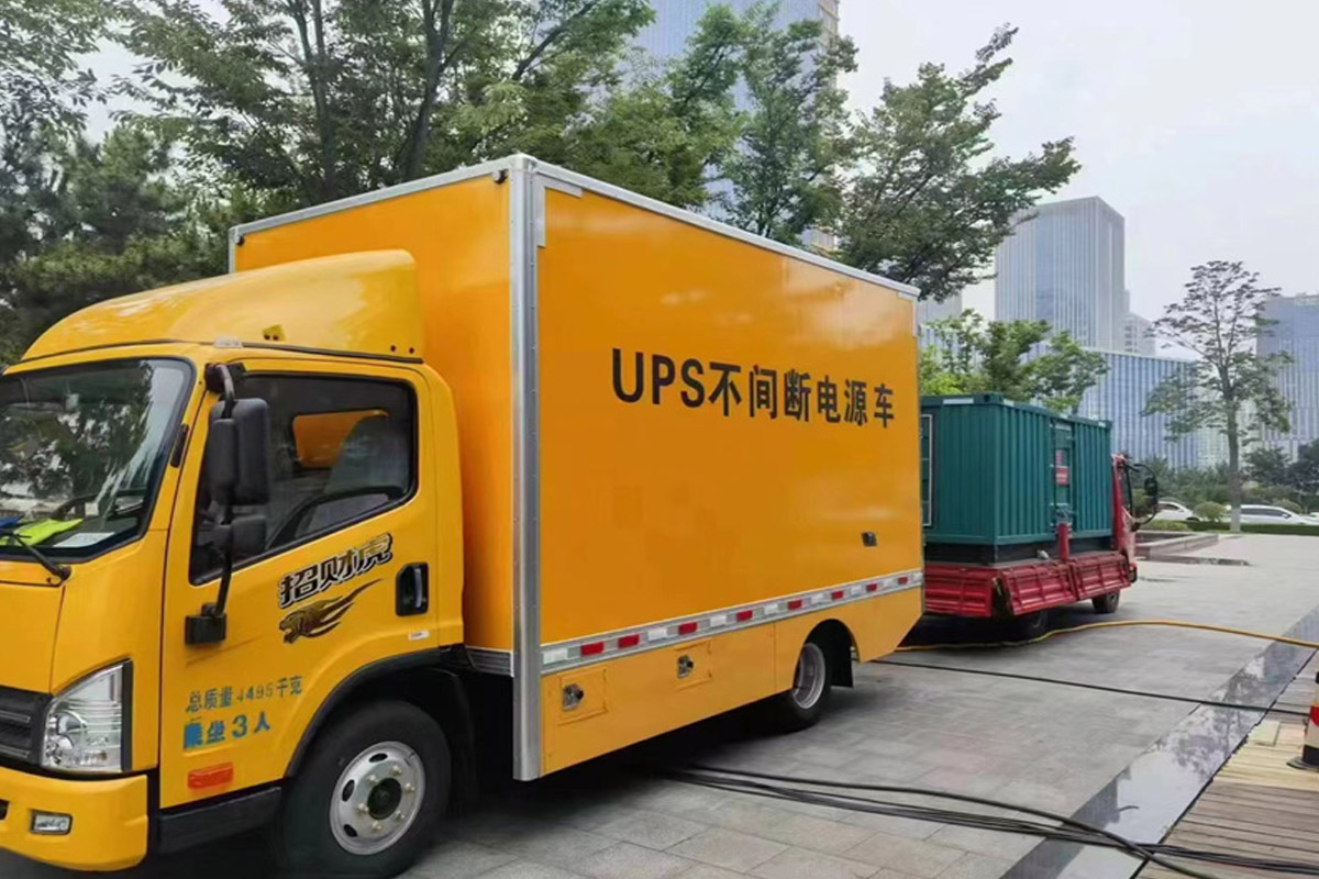 固原发电机租赁施工现场