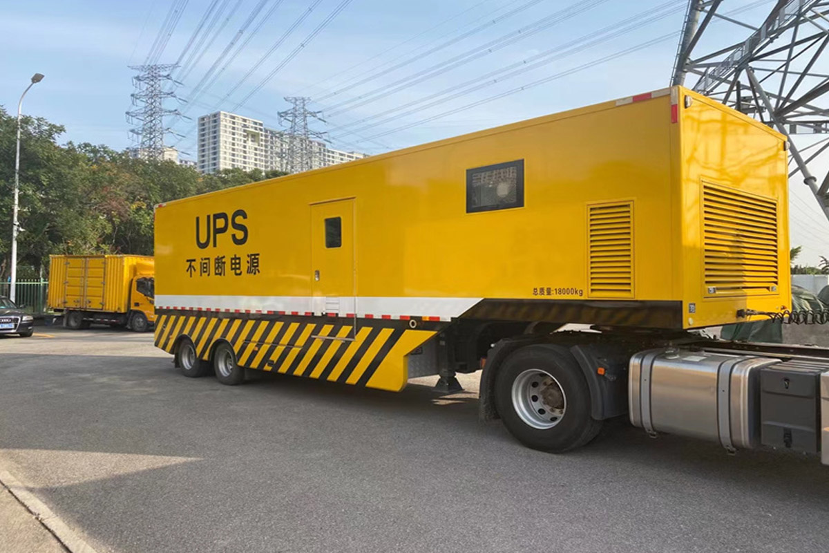 固原发电机租赁施工现场